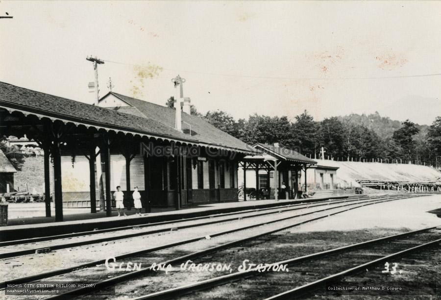 Postcard: Glen and Jackson, Station